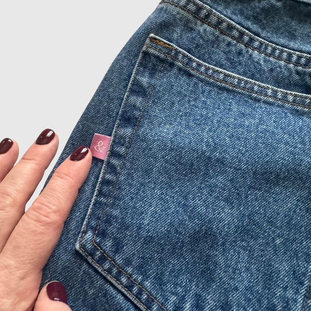 Sam & Libby Vintage 90s High Waisted Straight Leg Blue Mom Jeans Sz 8 Grunge - Picture 11 of 13